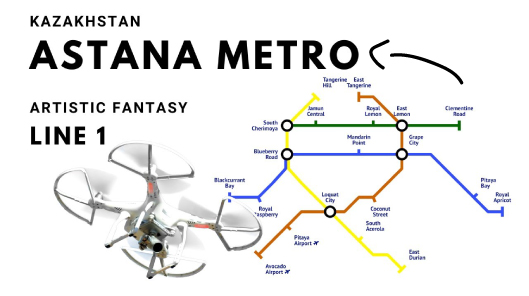 Astana Metro Map