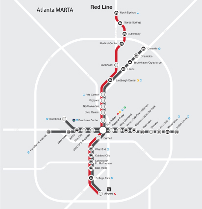 Atlanta MARTA map