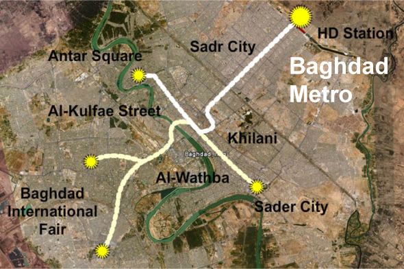 Baghdad Metro Map