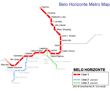 Belo Horizonte Metro: Route and Stations - Transit Guide