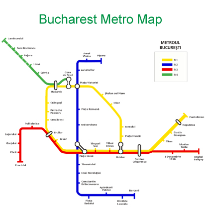 Bucharest Metro Map