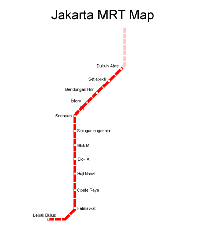 Jakarta MRT map