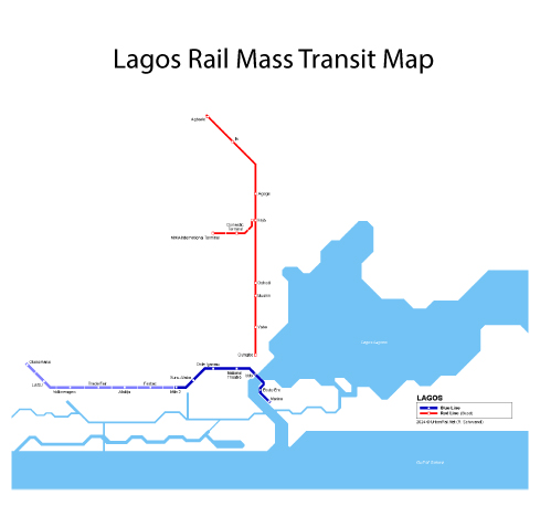 Lagos Rail Mass Transit Map