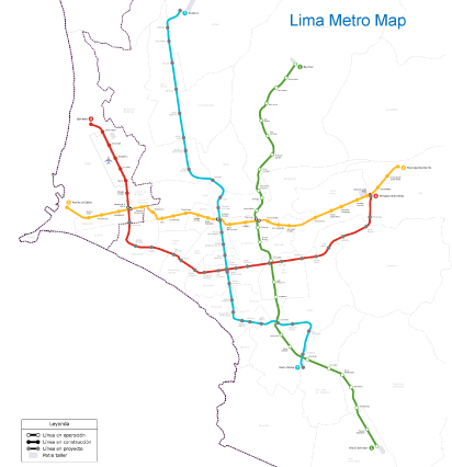 Lima Metro Map