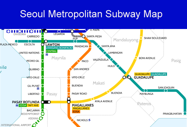 Manila Metro Rail Transit System (MRT) Map