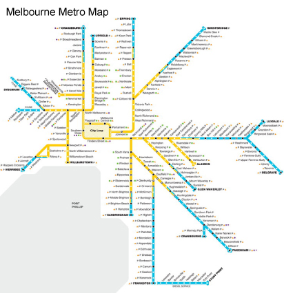 Melbourne Metro Map