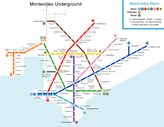 Montevideo Underground Map