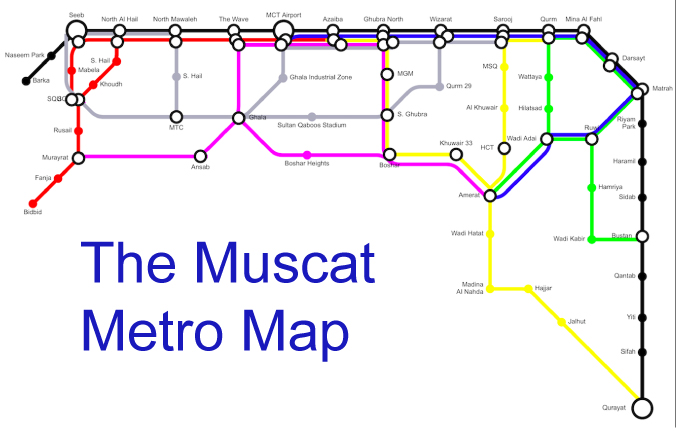 Muscat Metro Map