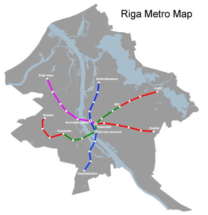 Riga Metro Map