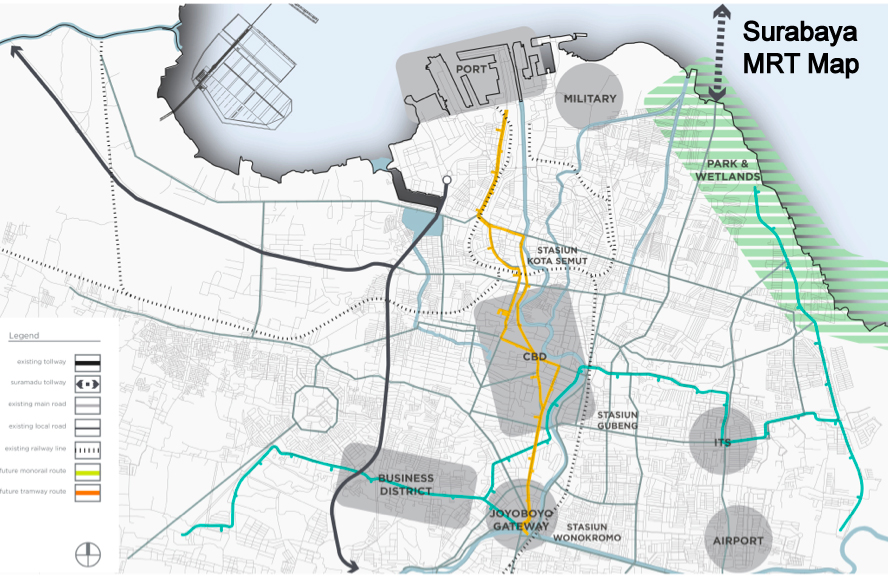 Surabaya MRT Map