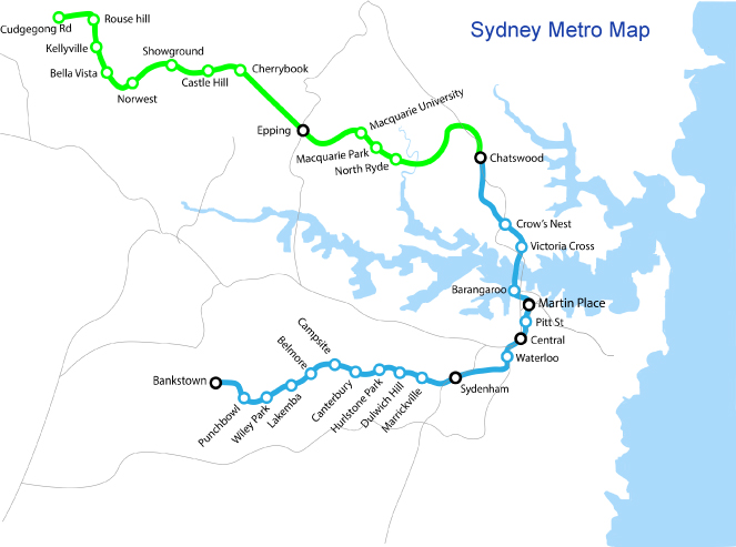 Sydney Metro Map