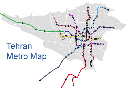 Tehran Metro Map