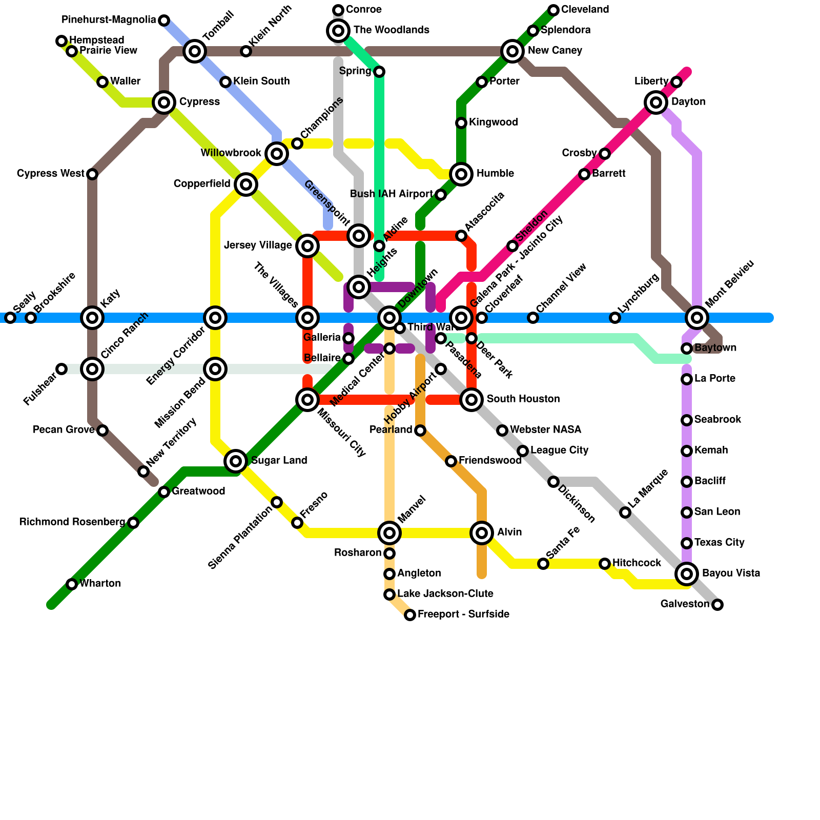 Houston Metro map