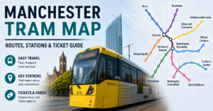 Manchester Tram Map with Routes Stations and Ticket Guide