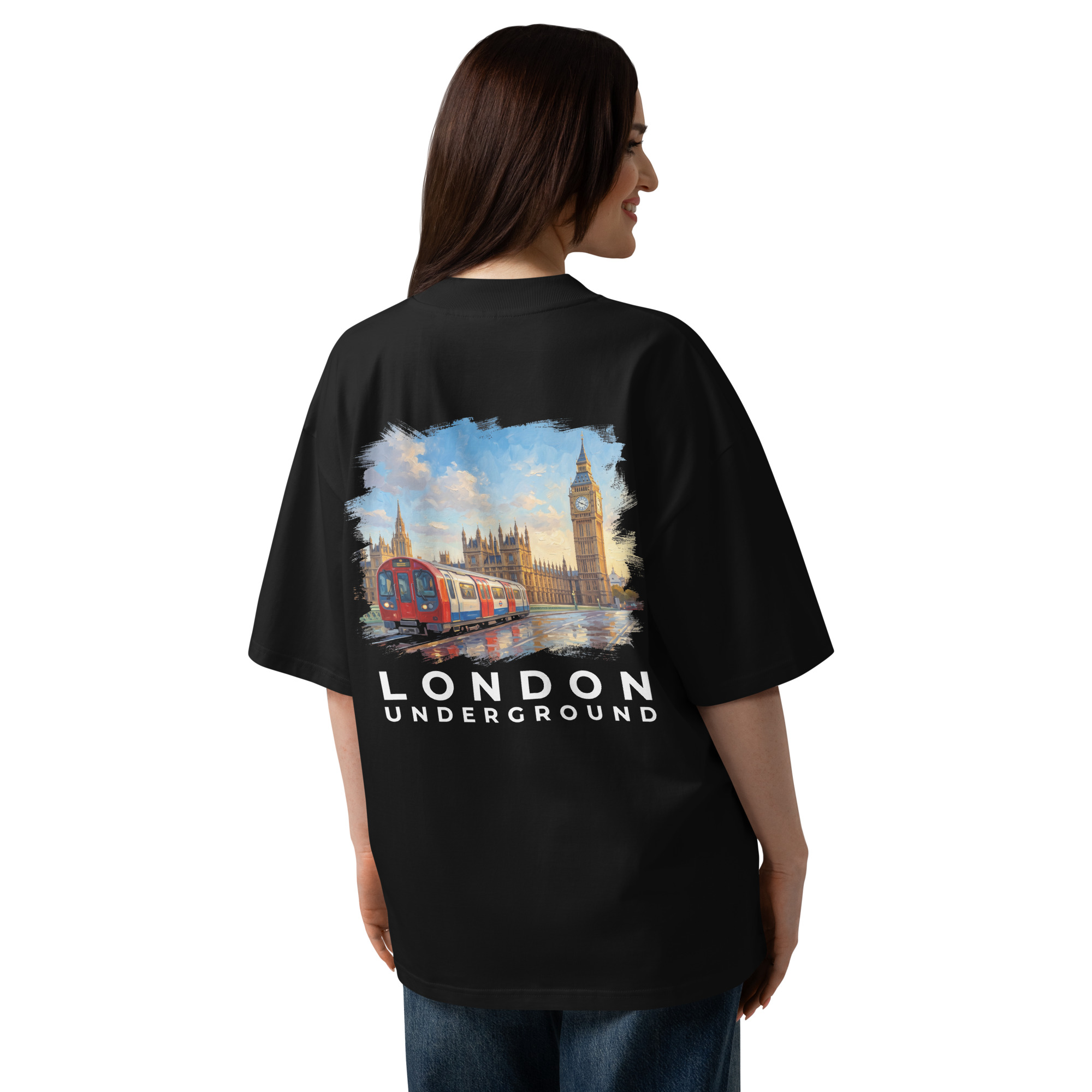 London Big Ben T-Shirt – Iconic Westminster Skyline Meets Underground Style - Image 2