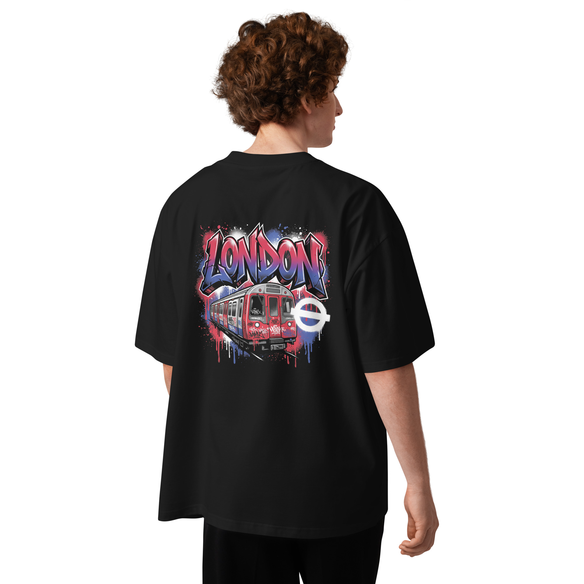 London Cyberpunk T-Shirt – Futuristic Underground Streetwear with Neon Octopus Art - Image 4