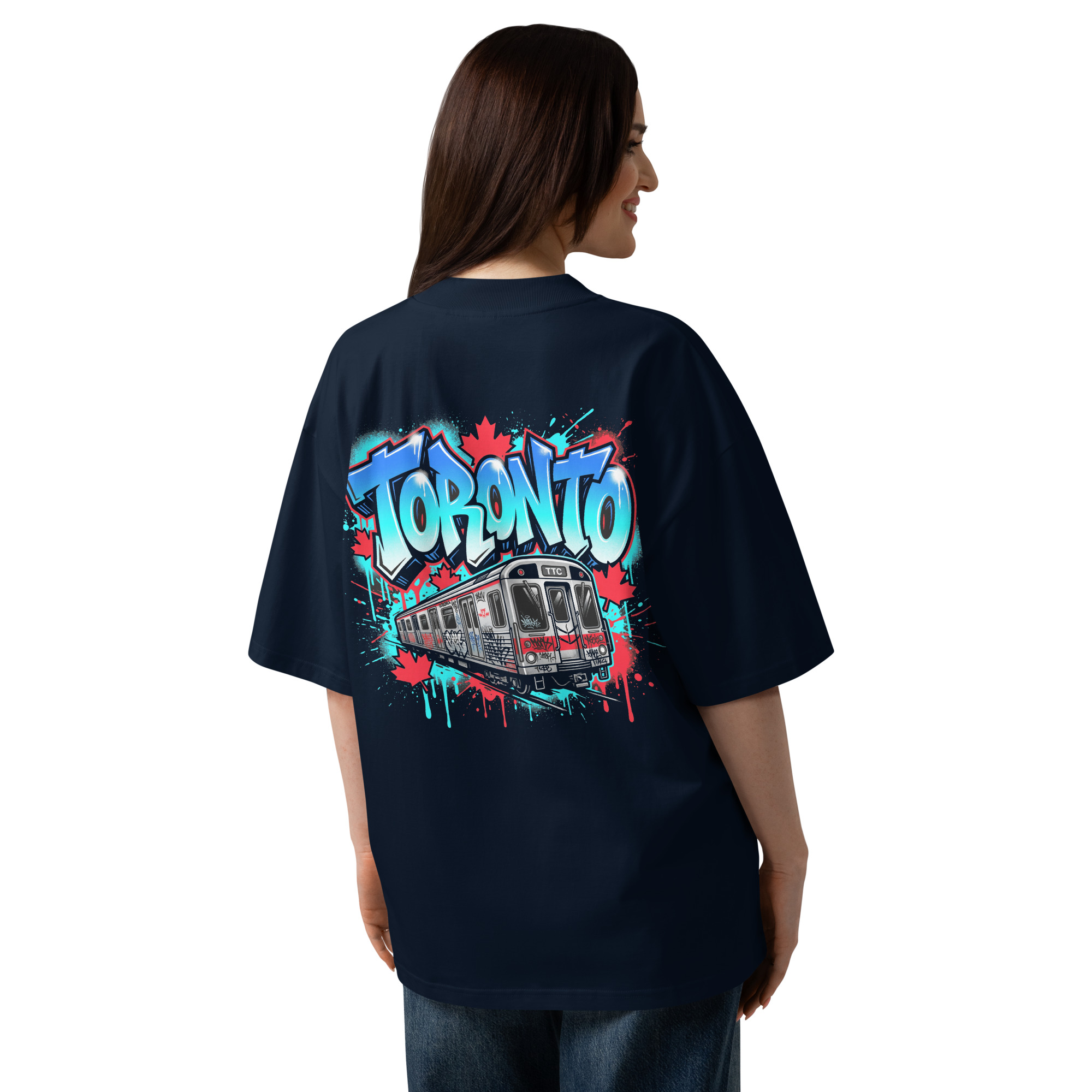 Toronto Graffiti T-Shirt – Bold Subway Streetwear Inspired by the 6ix - Image 2